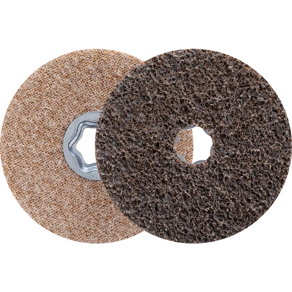 Produktfoto 1 von PFERD TOOLS COMBICLICK harte Vliesronde CC Ø 115 mm A100G für Feinschliff und Finish mit Winkelschleifer, 10 Stk.