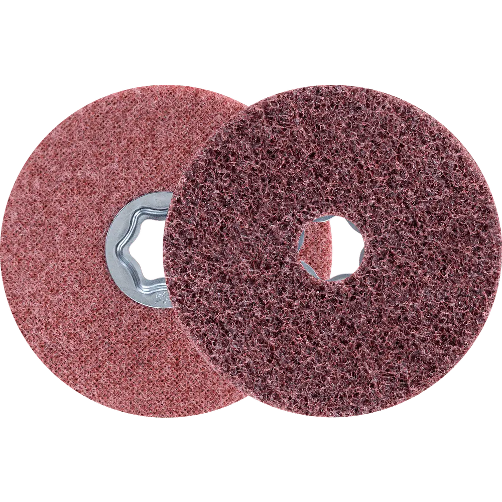 Produktfoto 1 von PFERD TOOLS COMBICLICK harte Vliesronde CC Ø 115 mm A180M für Feinschliff und Finish mit Winkelschleifer, 10 Stk.