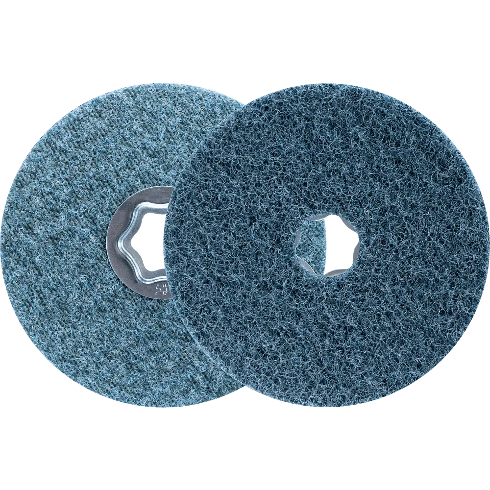 Produktfoto 1 von PFERD TOOLS COMBICLICK harte Vliesronde CC Ø 115 mm A240F für Feinschliff und Finish mit Winkelschleifer, 10 Stk.