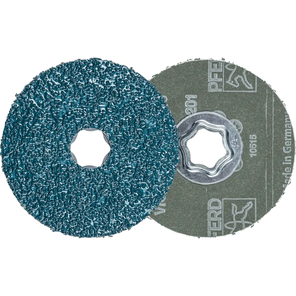 Produktfoto 1 von PFERD TOOLS COMBICLICK Fiberscheibe Ø 100mm VICTOGRAIN 36 Höchstleistung auf Stahl, 25 Stk.