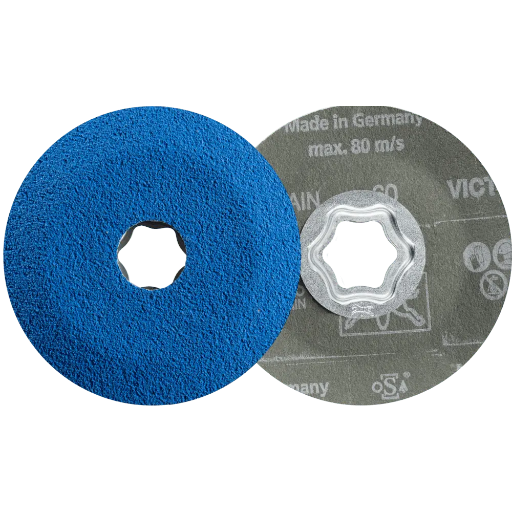 Produktfoto 1 von PFERD TOOLS COMBICLICK Fiberscheibe Ø 100mm VICTOGRAIN-COOL60 für Stahl und Edelstahl, 25 Stk.