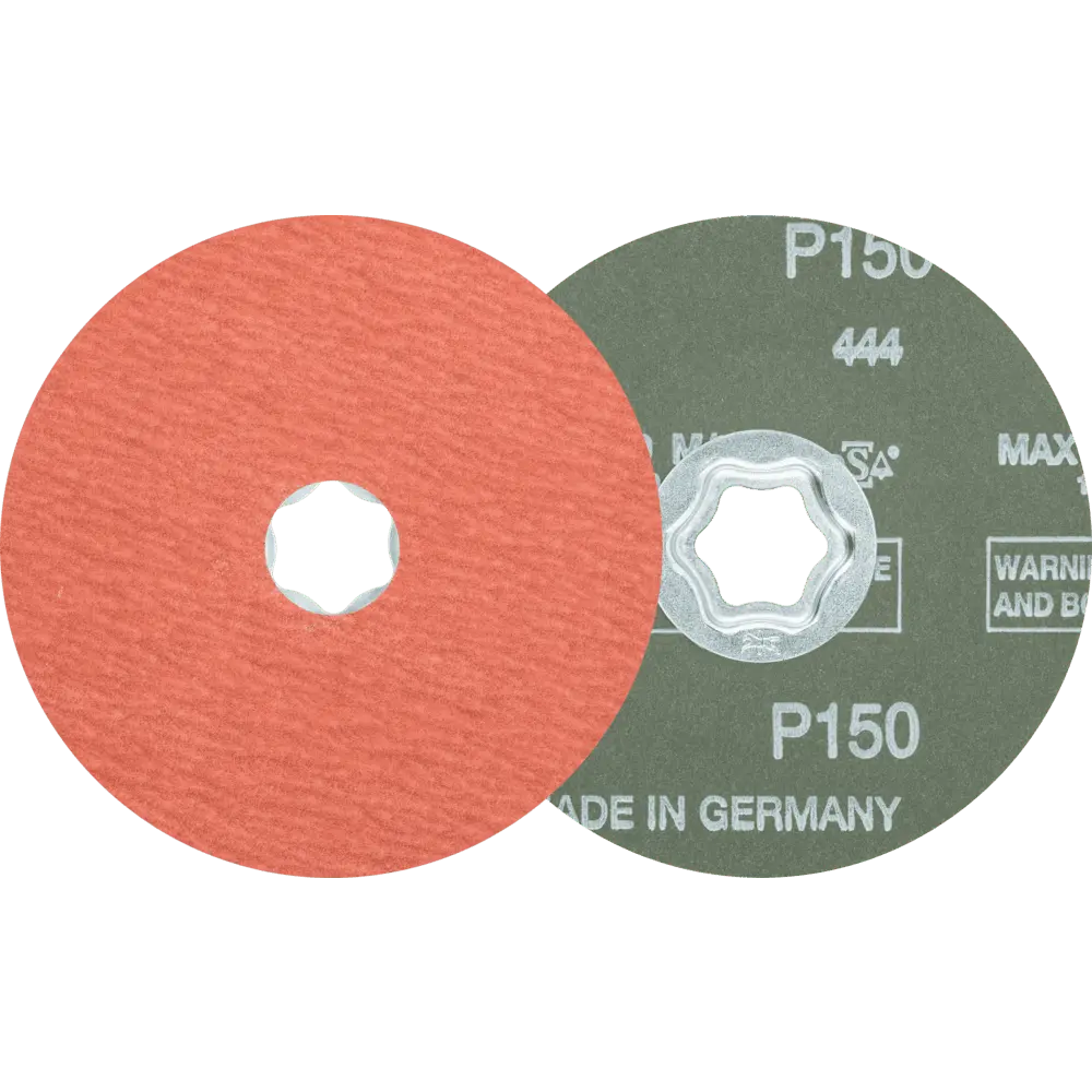 PFERD TOOLS COMBICLICK Korund Fiberscheibe Ø 115 mm A-COOL150 für Edelstahl, 25 Stk.