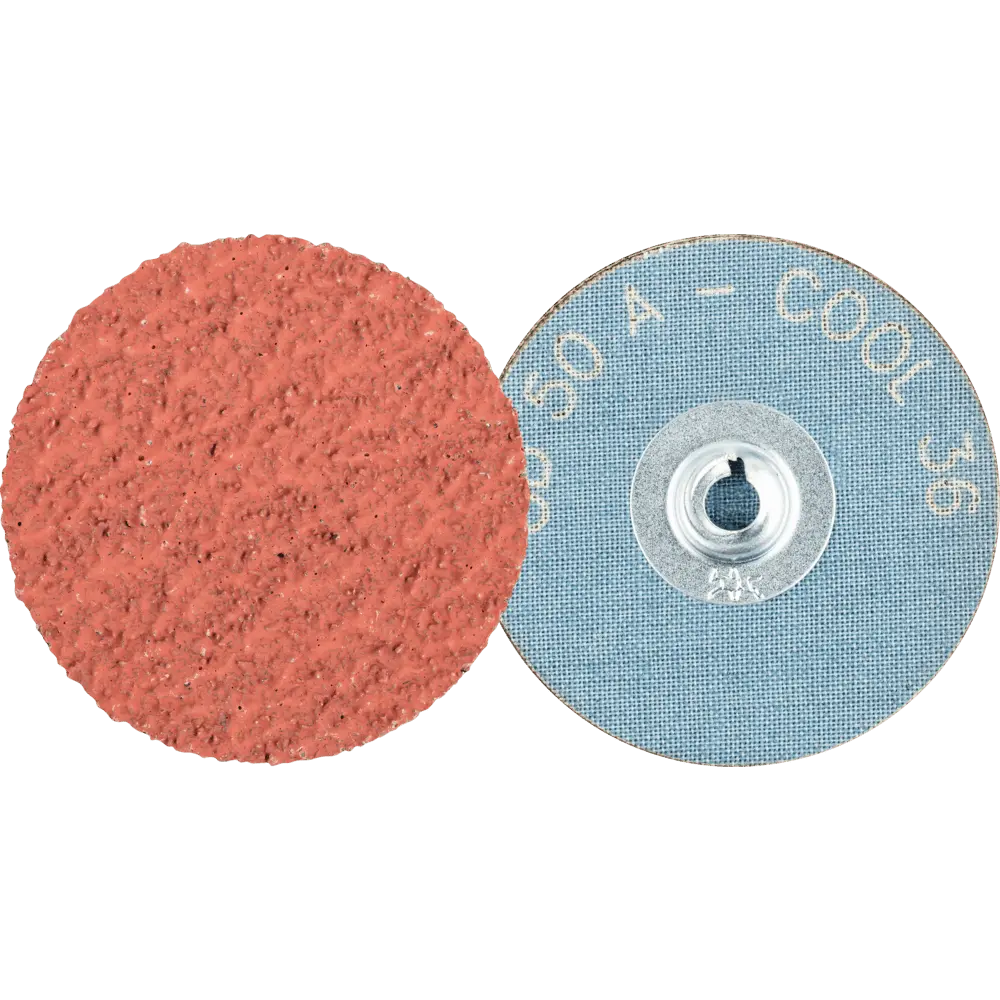 Produktfoto 1 von PFERD TOOLS COMBIDISC Korund Schleifblatt CD Ø 50mm A36 COOL für Edelstahl, 100 Stk.