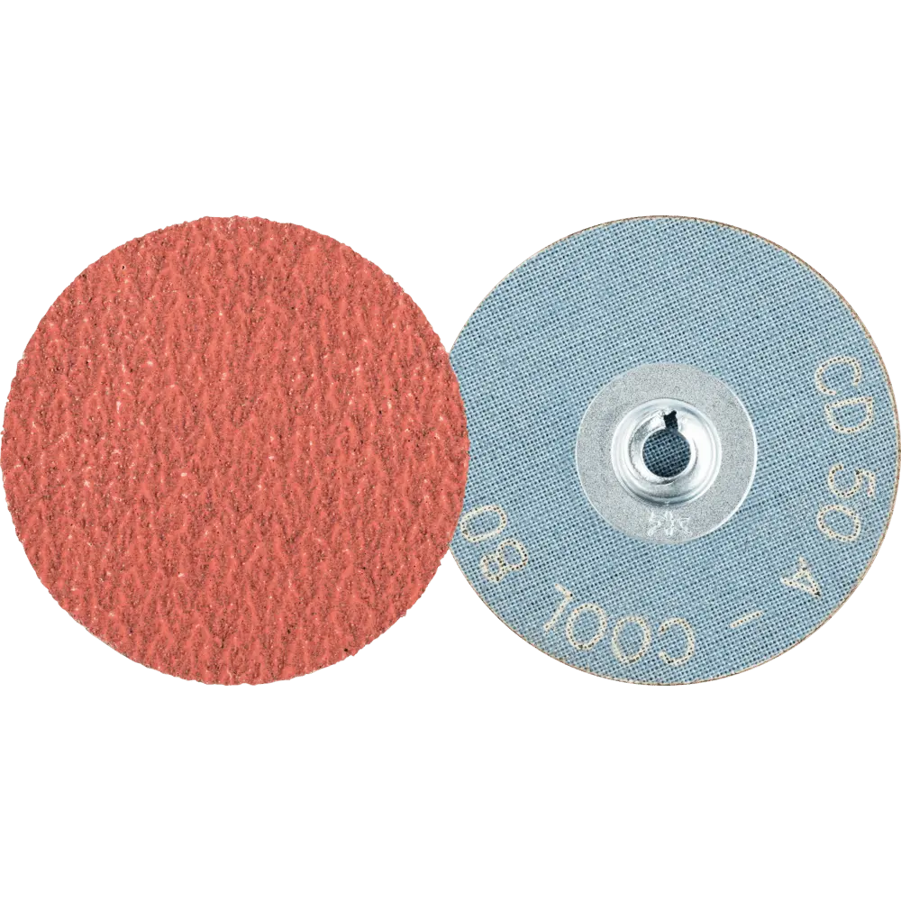 Produktfoto 1 von PFERD TOOLS COMBIDISC Korund Schleifblatt CD Ø 50mm A80 COOL für Edelstahl, 100 Stk.