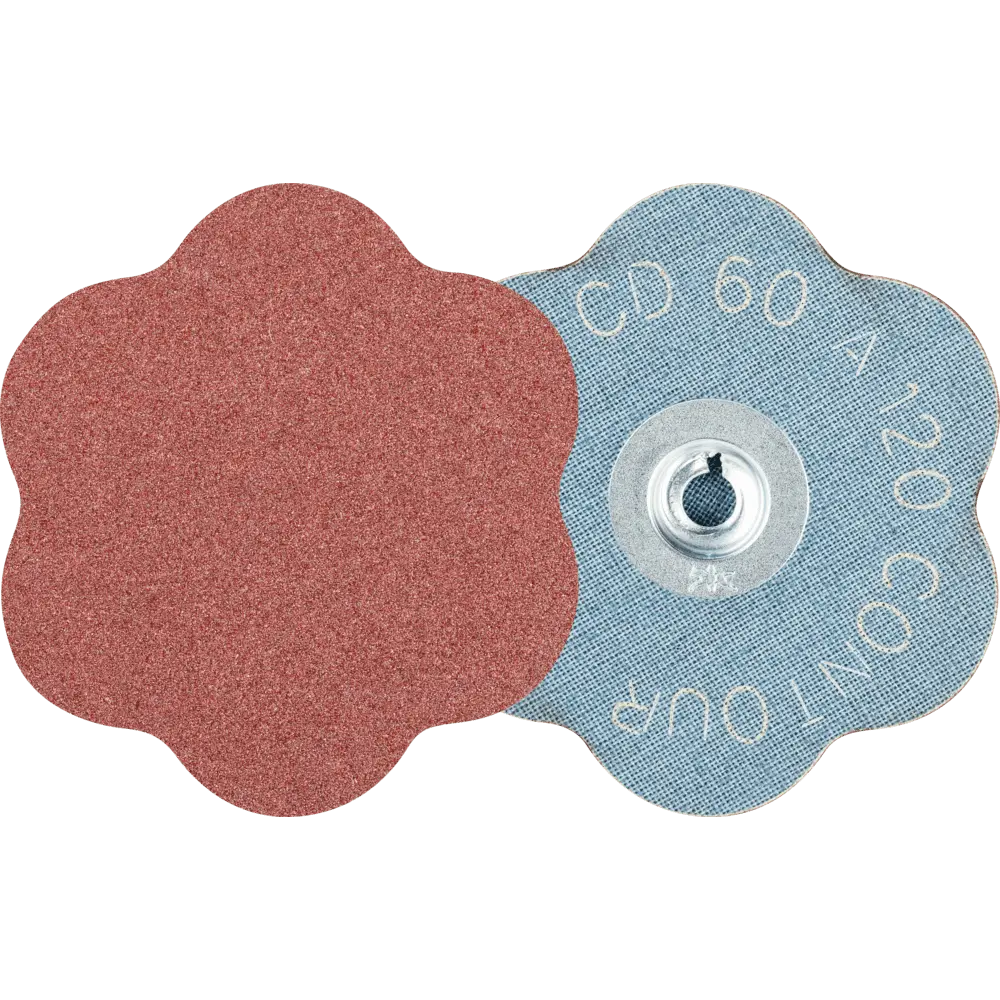 Produktfoto 1 von PFERD TOOLS COMBIDISC Korund Schleifblatt CD Ø 60mm A120 CONTOUR für Konturen, 50 Stk.