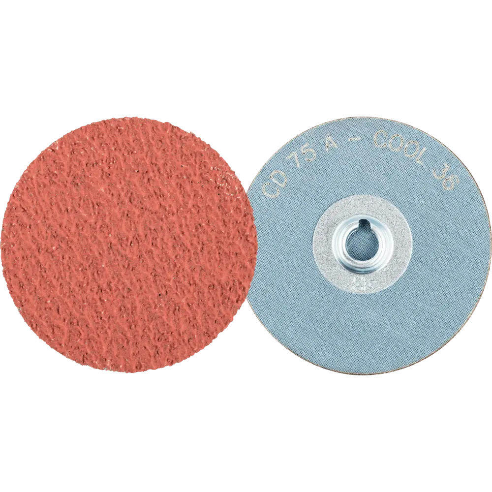 Produktfoto 1 von PFERD TOOLS COMBIDISC Korund Schleifblatt CD Ø 75 mm A36 COOL für Edelstahl, 50 Stk.