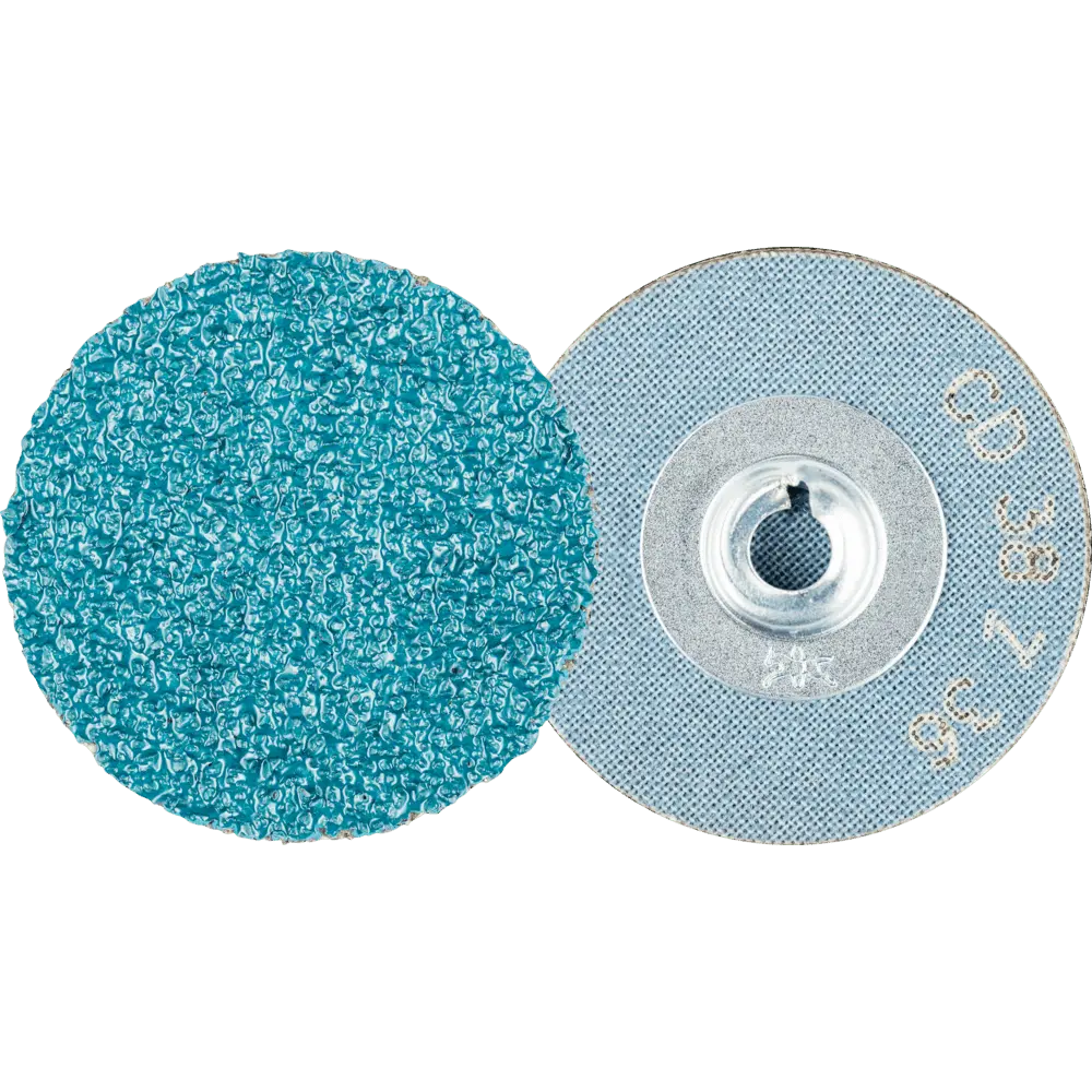 Produktfoto 1 von PFERD TOOLS COMBIDISC Zirkon Schleifblatt CD Ø 38 mm Z36 für gehärteten Stahl, 100 Stk.