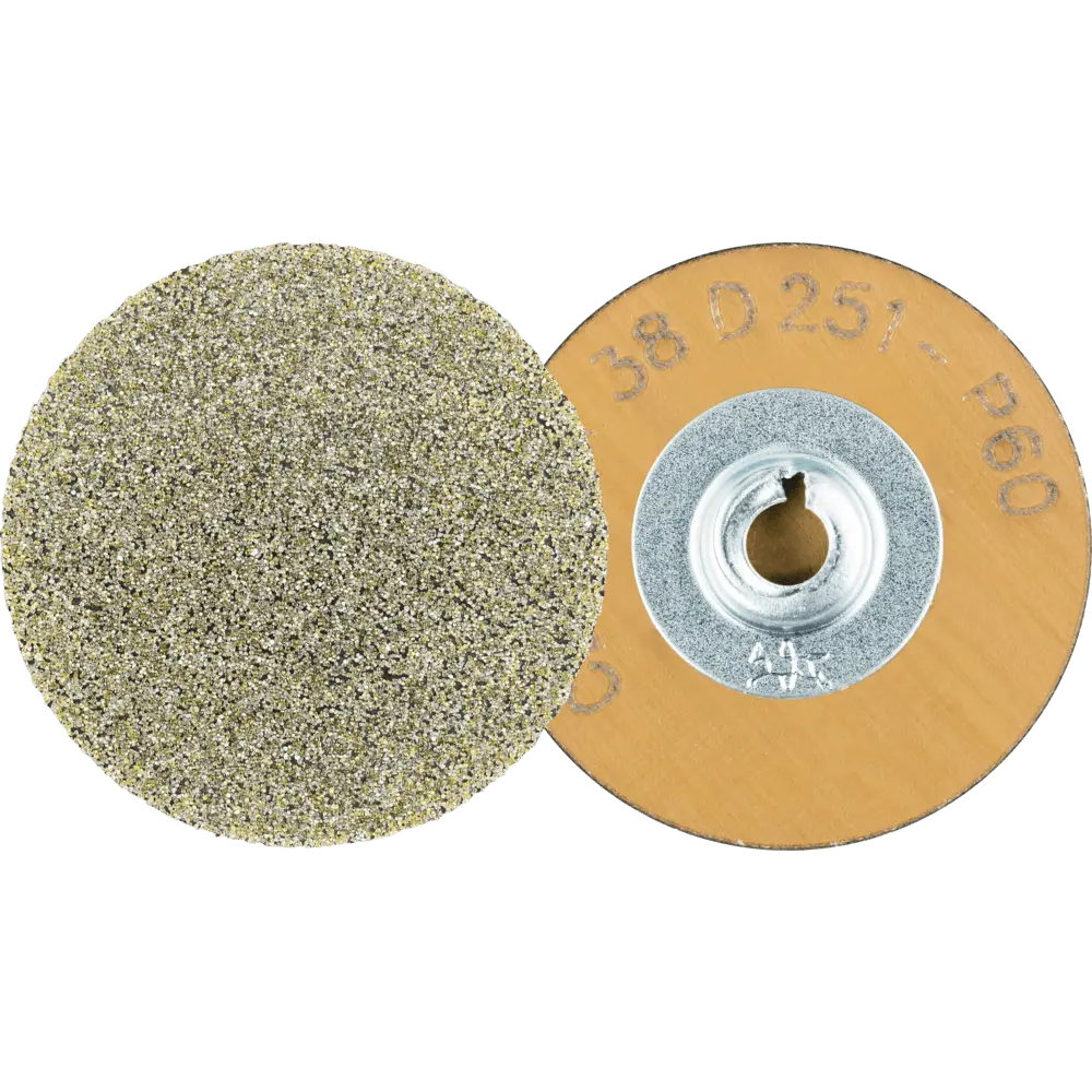 Produktfoto 1 von PFERD TOOLS COMBIDISC Diamant Schleifblatt CD Ø 38 mm D251/P 60 für Titan, Glas, GFK und Stein, 10 Stk.