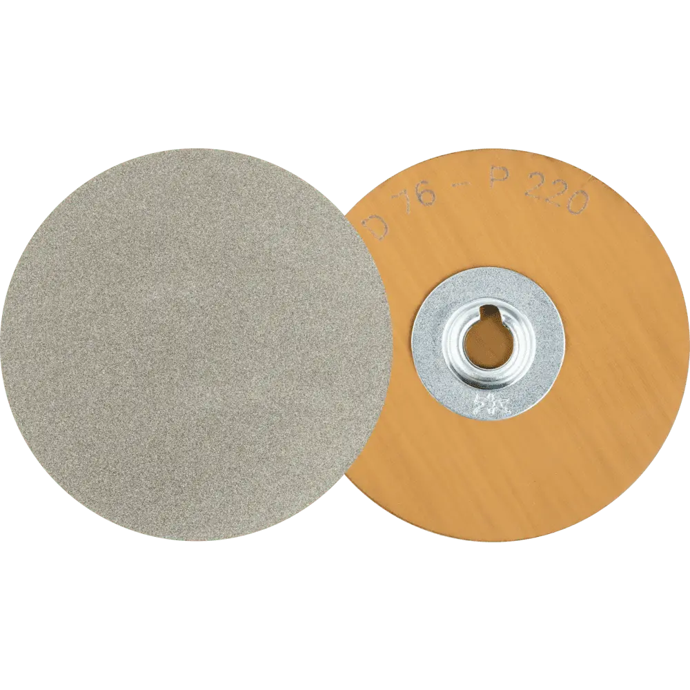 Produktfoto 1 von PFERD TOOLS COMBIDISC Diamant Schleifblatt CD Ø 75 mm D76/P 220 für Titan, Glas, GFK und Stein, 10 Stk.