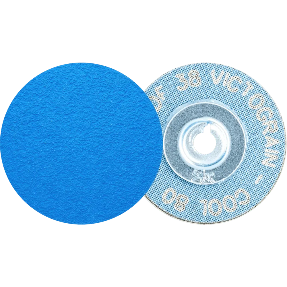 Produktfoto 1 von PFERD TOOLS COMBIDISC Schleifblatt CD Ø 38 mm VICTOGRAIN-COOL80 für Stahl und Edelstahl, 100 Stk.