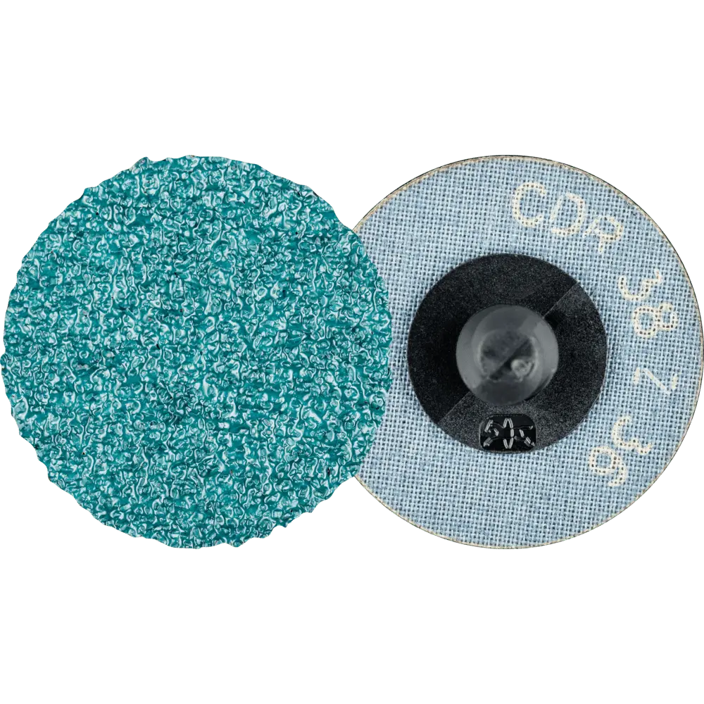 Produktfoto 1 von PFERD TOOLS COMBIDISC Zirkon Schleifblatt CDR Ø 38 mm Z36 für gehärteten Stahl, 100 Stk.