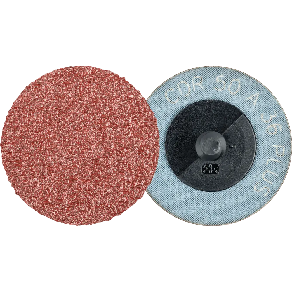Produktfoto 1 von PFERD TOOLS COMBIDISC Korund Schleifblatt CDR Ø 50mm A36 PLUS robuste Anwendung, 100 Stk.