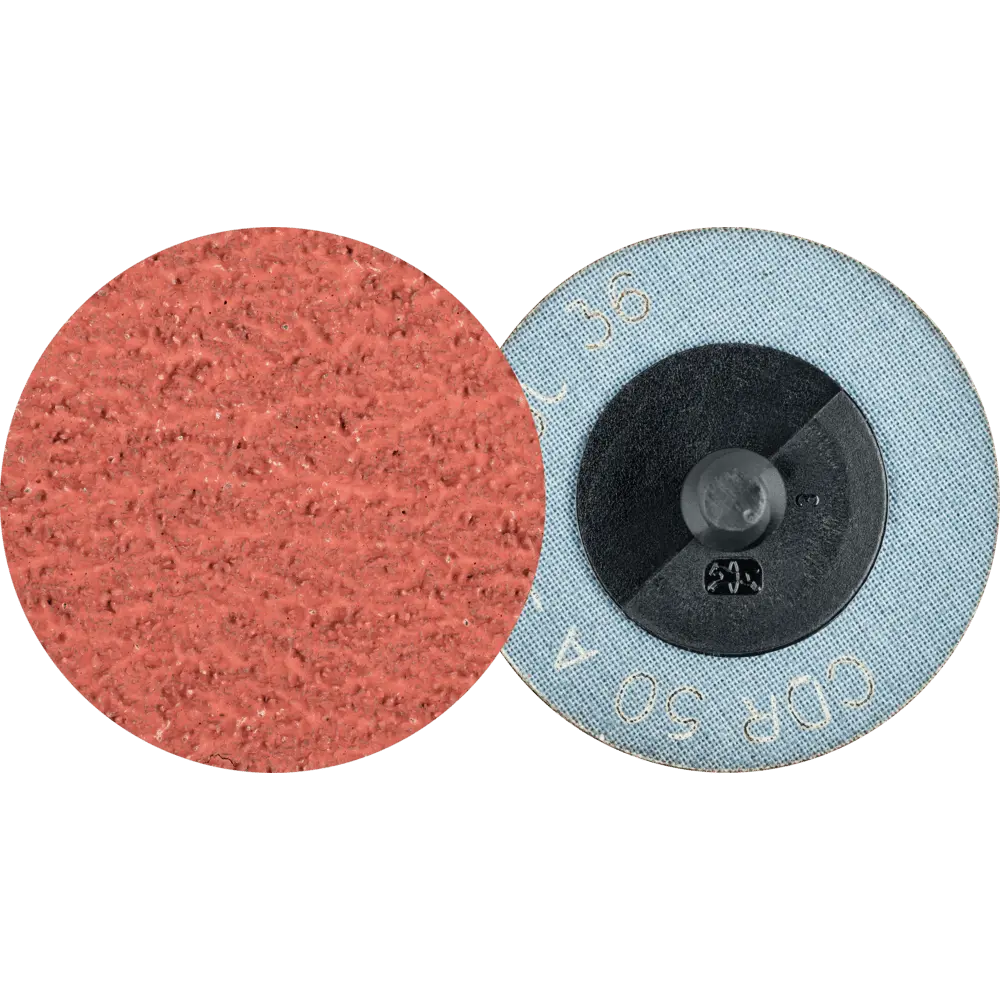 Produktfoto 1 von PFERD TOOLS COMBIDISC Korund Schleifblatt CDR Ø 50mm A36 COOL für Edelstahl, 100 Stk.