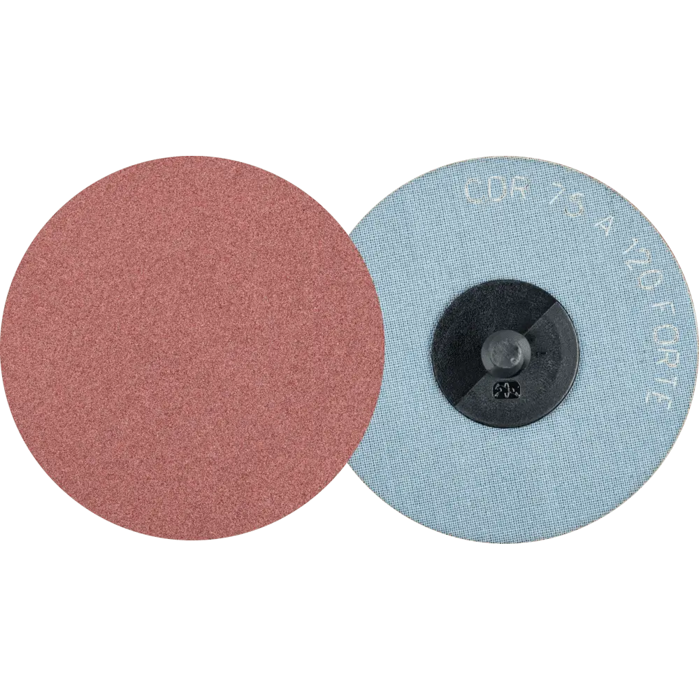 Produktfoto 1 von PFERD TOOLS COMBIDISC Korund Schleifblatt CDR Ø 75 mm A120 FORTE für hohen Abtrag, 50 Stk.