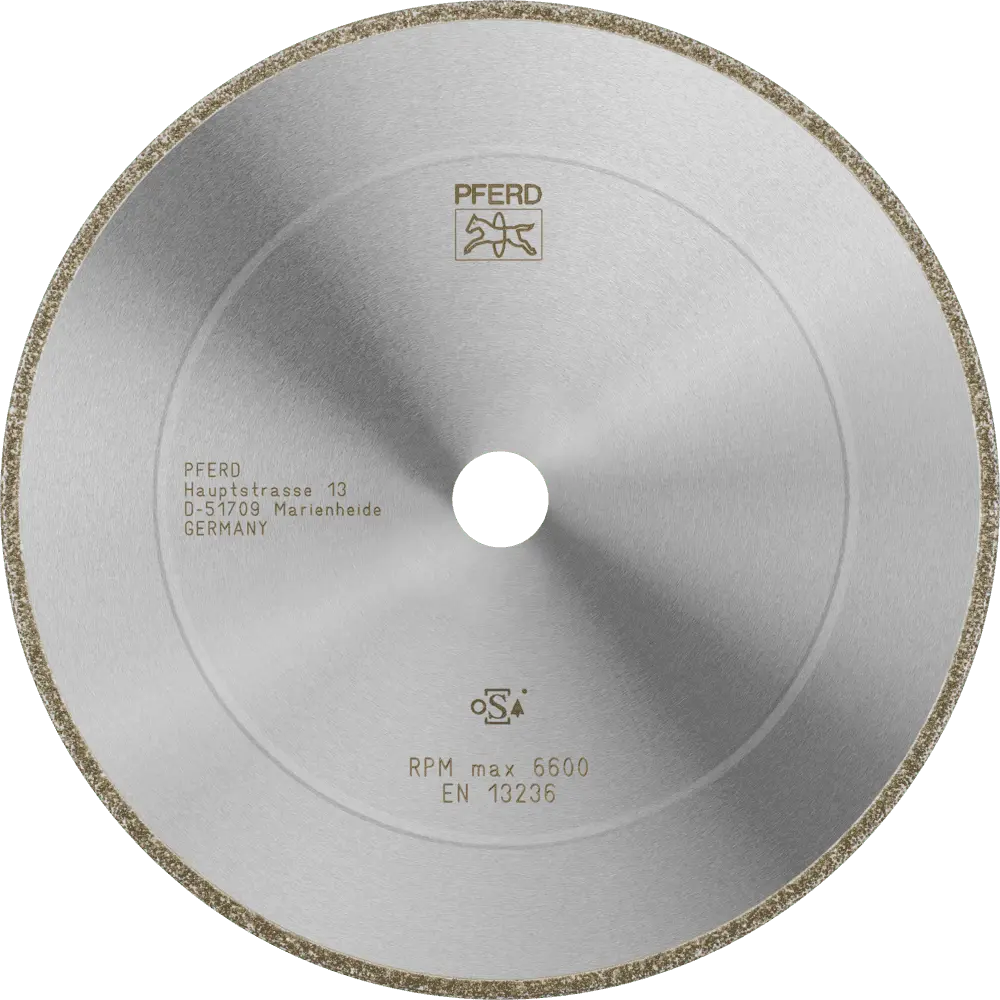 Produktfoto 1 von PFERD TOOLS Diamant-Trennscheibe D1A1R 230x3,8x22,23 mm D852 (sehr grob) für Grau-/Sphäroguss