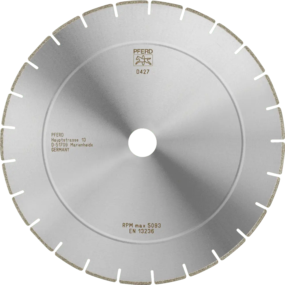 Produktfoto 1 von PFERD TOOLS Diamant-Trennscheibe D1A1R 300x2,5x30,0mm D427 (grob) segmentiert für GFK/CFK
