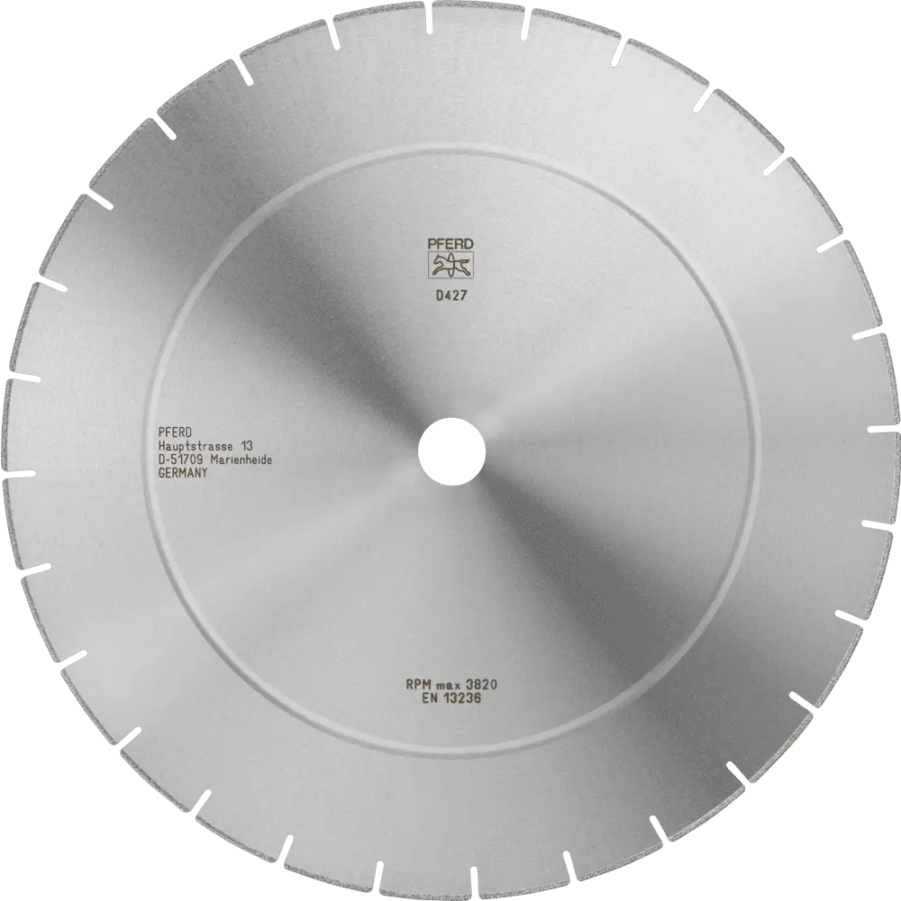 Produktfoto 1 von PFERD TOOLS Diamant-Trennscheibe D1A1R 400x3,8x30,0mm D427 (grob) segmentiert für GFK/CFK