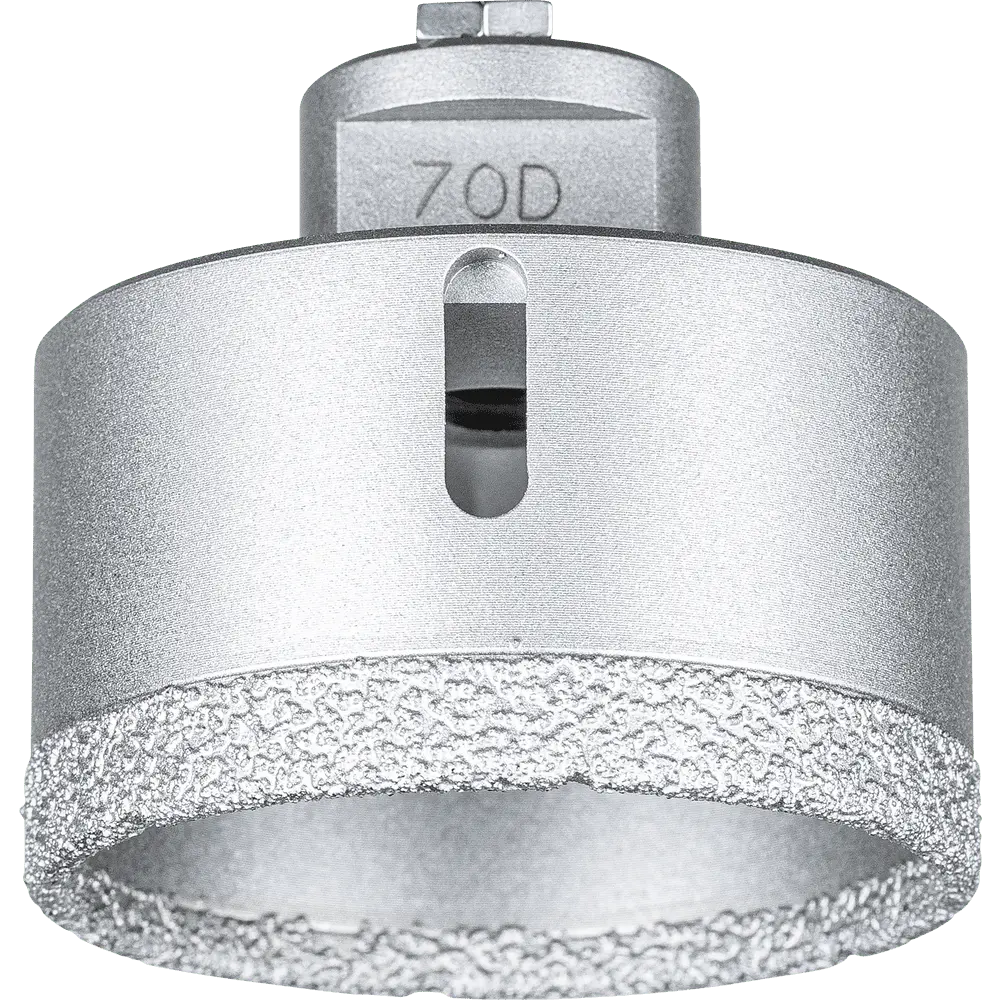 PFERD TOOLS Diamant-Trockenbohrer DCD FL Ø70 mm M14 für Fliesen (Winkelschleifer)