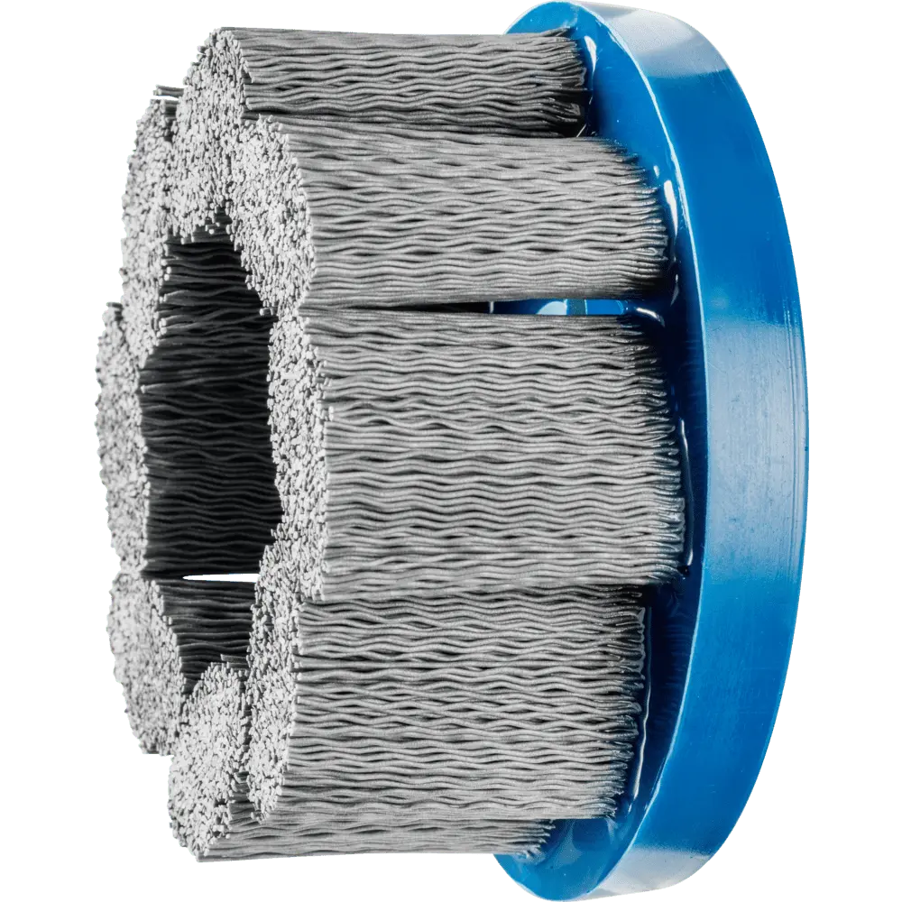 Produktfoto 1 von PFERD TOOLS COMPOSITE FLEX Tellerbürste DBU Ø 100x22,2 mm Bohrung SiC-Filament-Ø 0,55 mm Korn 320 stationär