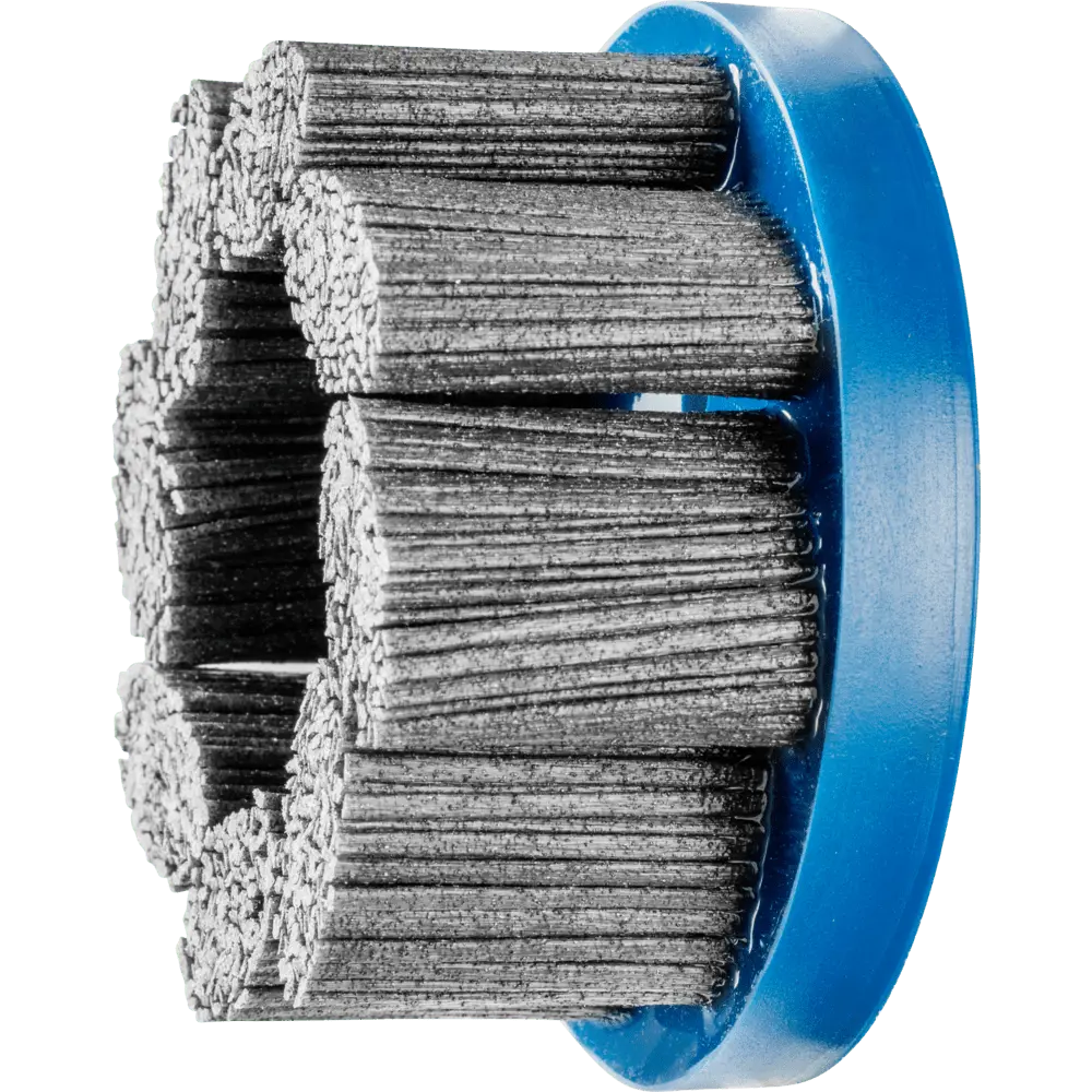PFERD TOOLS COMPOSITE FLEX Tellerbürste DBU Ø 100x22,2 mm Bohrung SiC-Filament-Ø 1,14 mm Korn 80 stationär