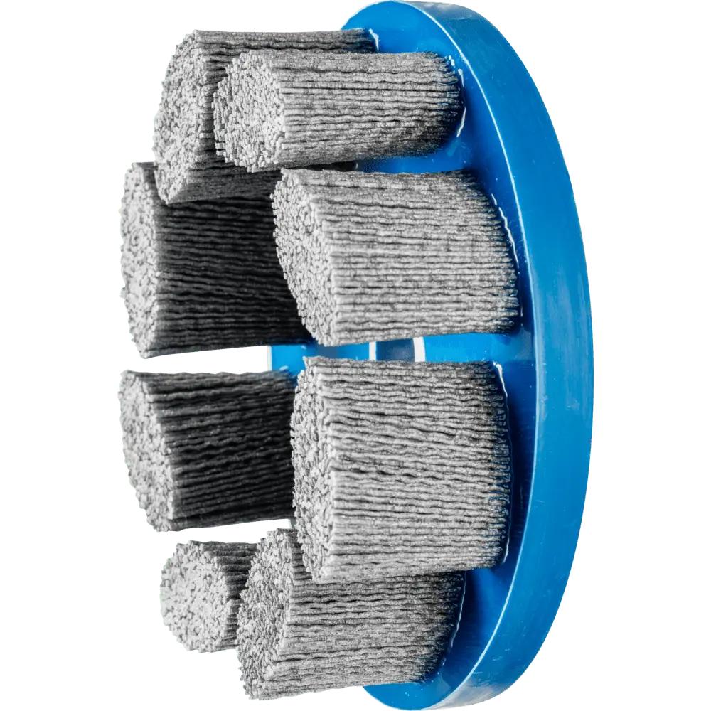 Produktfoto 1 von PFERD TOOLS COMPOSITE FLEX Tellerbürste DBU Ø 150x22,2 mm Bohrung SiC-Filament-Ø 0,55 mm Korn 80 stationär