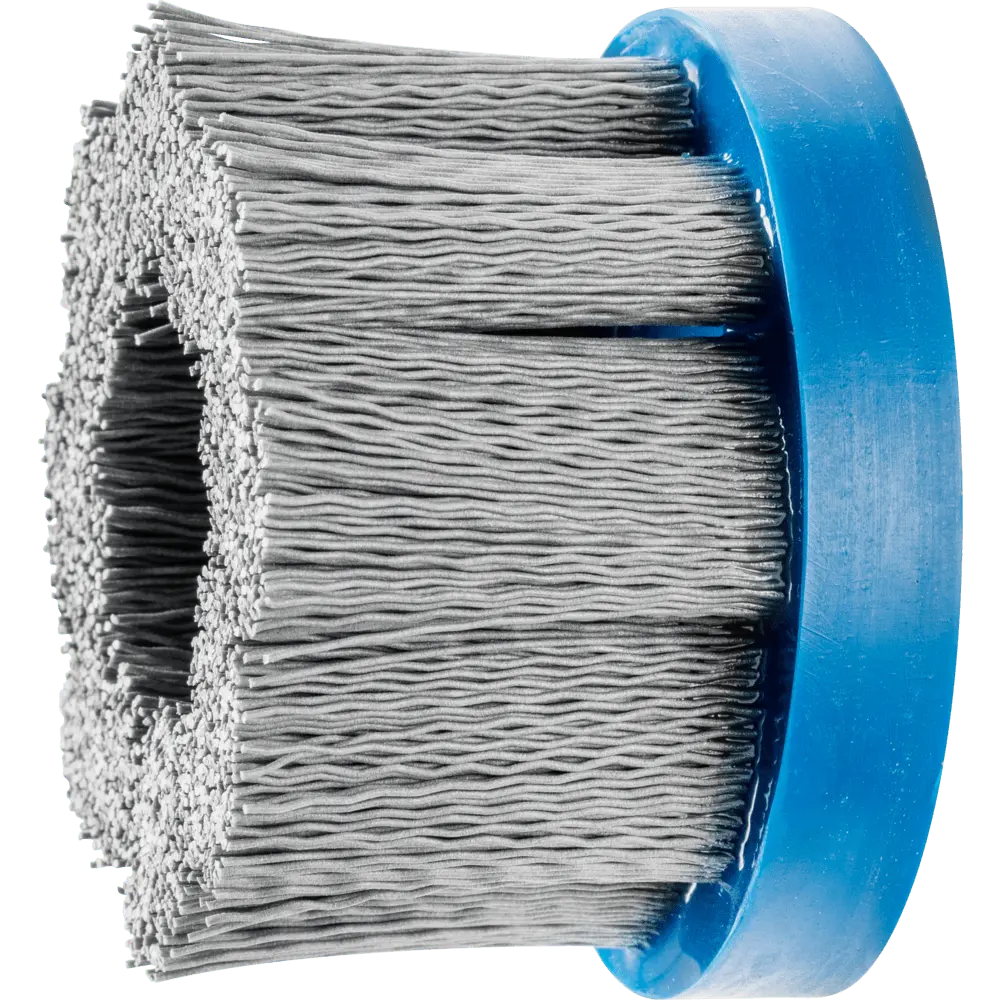 Produktfoto 1 von PFERD TOOLS COMPOSITE FLEX Tellerbürste DBU Ø 76x22,2 mm Bohrung SiC-Filament-Ø 0,55 mm Korn 320 stationär