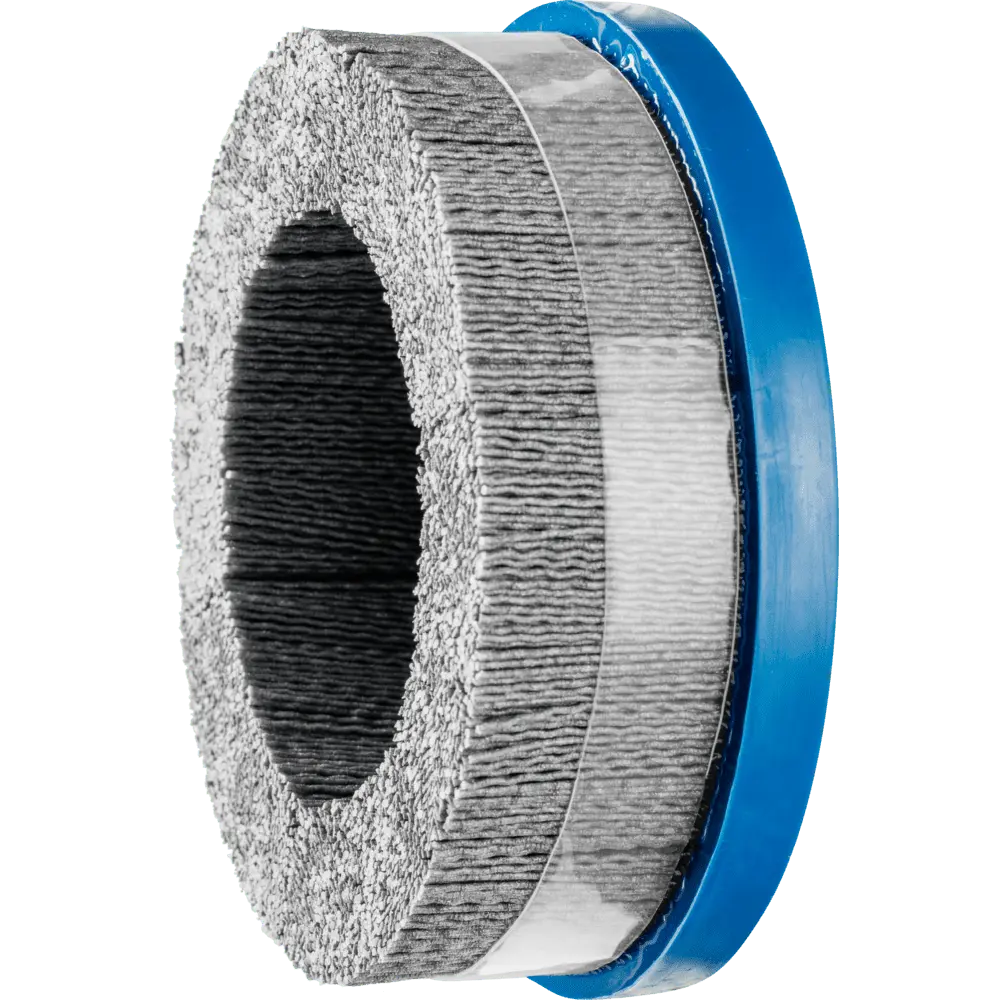 Produktfoto 1 von PFERD TOOLS COMPOSITE Tellerbürste DBUR Ø 150x22,2 mm Bohrung SiC-Filament-Ø 1,10mm Korn 120 stationär