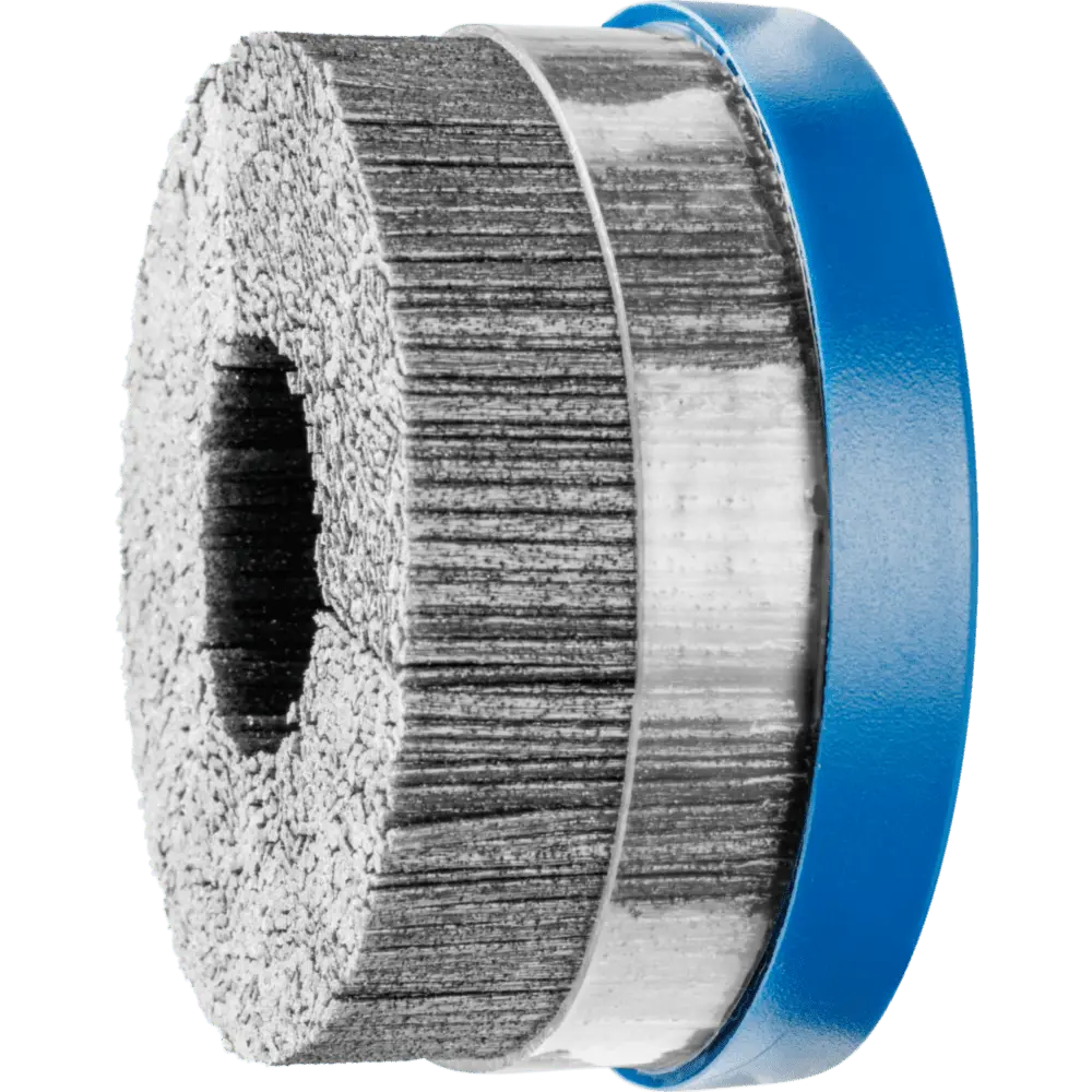 Produktfoto 1 von PFERD TOOLS COMPOSITE Tellerbürste DBUR Ø 100x22,2 mm Bohrung SiC-Filament-Ø 1,14 mm Korn 80 stationär