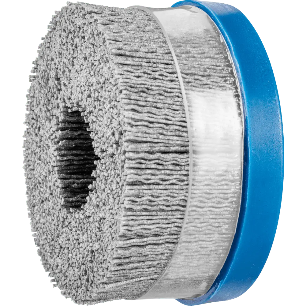 Produktfoto 1 von PFERD TOOLS COMPOSITE Tellerbürste DBUR Ø 100x22,2 mm Bohrung SiC-Filament-Ø 1,10mm Korn 80 stationär