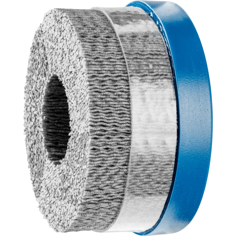 Produktfoto 1 von PFERD TOOLS COMPOSITE Tellerbürste DBUR Ø 100x22,2 mm Bohrung SiC-Filament-Ø 1,10mm Korn 120 stationär