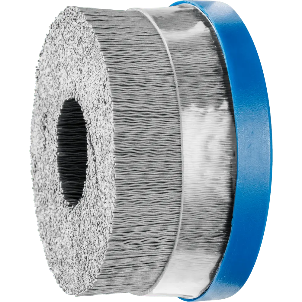 Produktfoto 1 von PFERD TOOLS COMPOSITE Tellerbürste DBUR Ø 100x22,2 mm Bohrung SiC-Filament-Ø 0,55 mm Korn 320 stationär