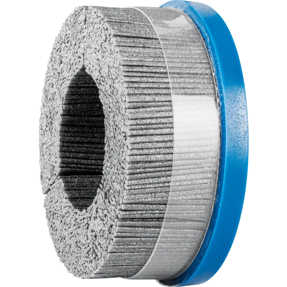 Produktfoto 1 von PFERD TOOLS COMPOSITE Tellerbürste DBUR Ø 125x22,2 mm Bohrung SiC-Filament-Ø 1,14 mm Korn 80 stationär