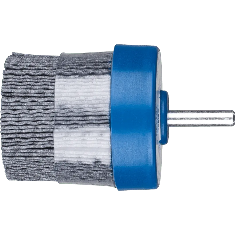 Produktfoto 1 von PFERD TOOLS COMPOSITE Tellerbürste DBUR Ø 50mm Schaft-Ø6 mm SiC-Filament-Ø 1,00mm Korn 120 stationär