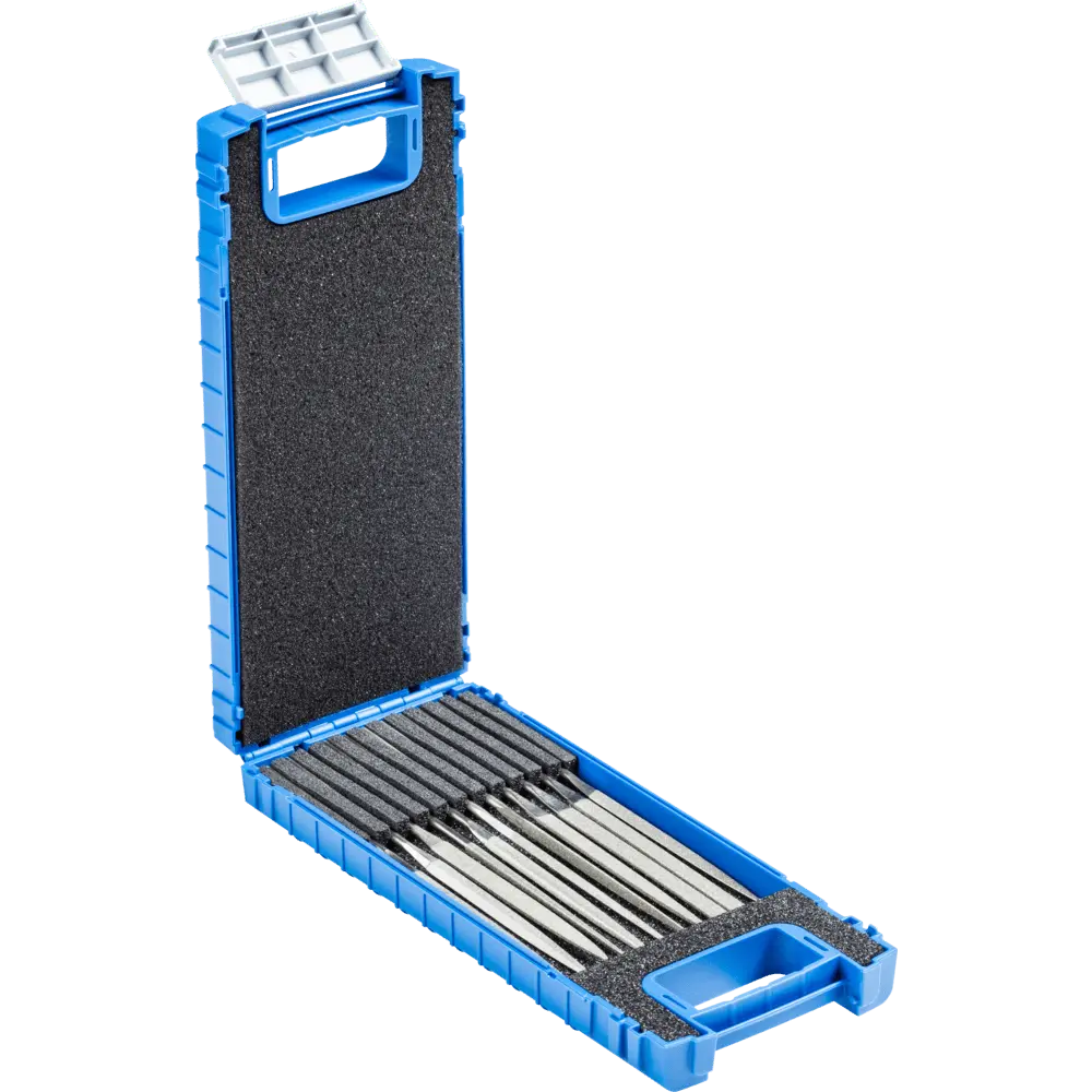 Produktfoto 1 von PFERD TOOLS Diamant-Nadelfeilen-Set 11-tlg. 140mm D91 (fein) für harte Werkstoffe