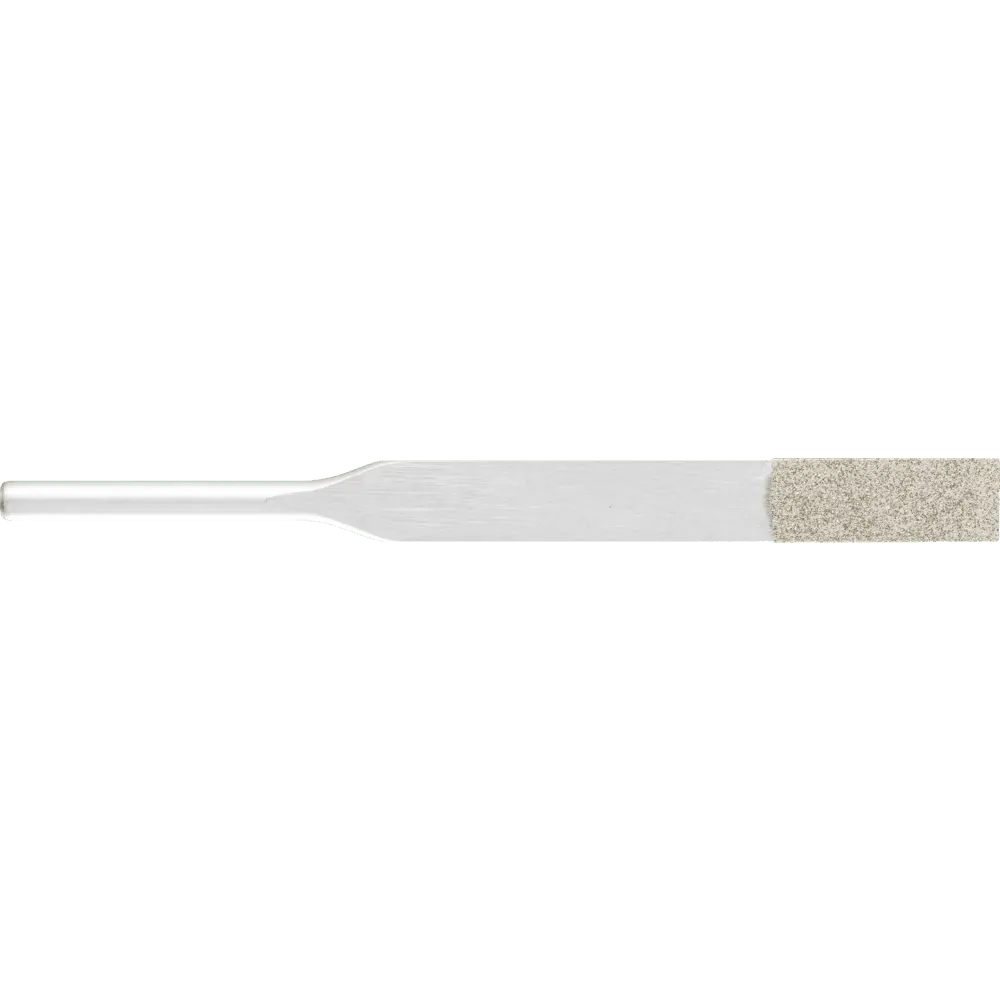 Produktfoto 1 von PFERD TOOLS Diamantfeile für Handfeilgerät flachkonisch 6,3x1,0x73 mm SchaftØ3 mm D126 (mittel) komplett