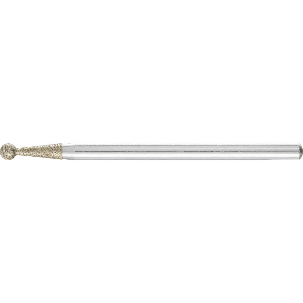 PFERD TOOLS Diamant-Schleifstift Kugel Ø3,0mm Schaft-Ø3 mm D181 (grob) zum Entgraten von Profilen