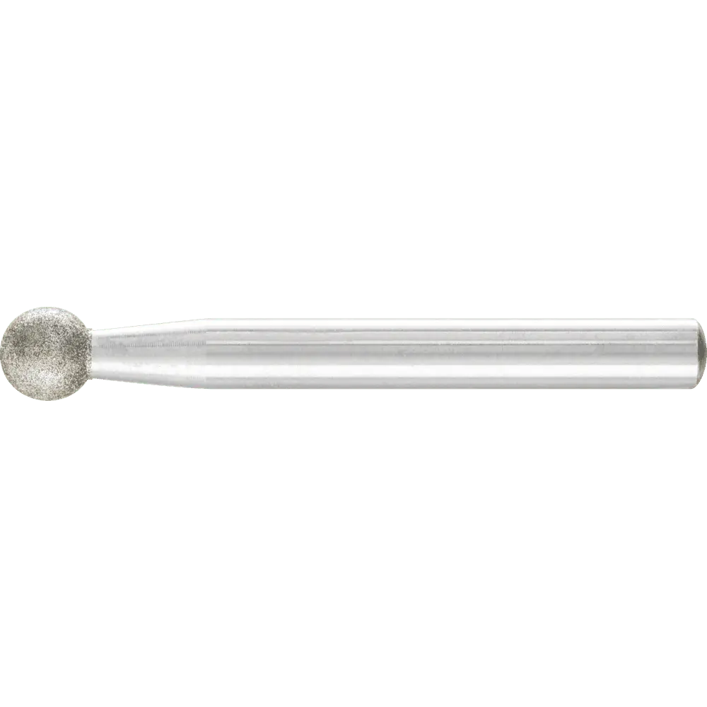 Produktfoto 1 von PFERD TOOLS Diamant-Schleifstift Kugel Ø8,0mm Schaft-Ø6 mm D126 (mittel) zum Gravieren und Entgraten