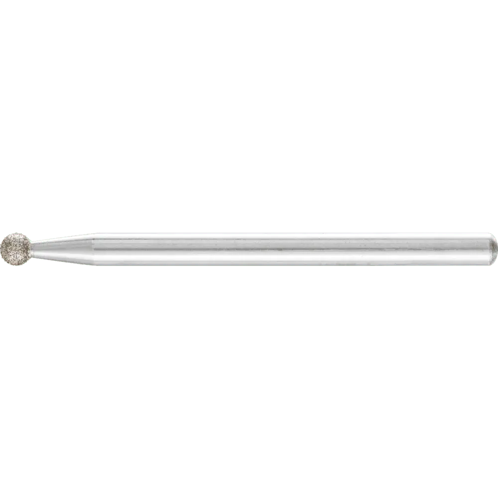 Produktfoto 1 von PFERD TOOLS Diamant-Schleifstift Kugel Ø3,0mm Schaft-Ø3 mm D126 (mittel) zum Gravieren und Entgraten, 5 Stk.