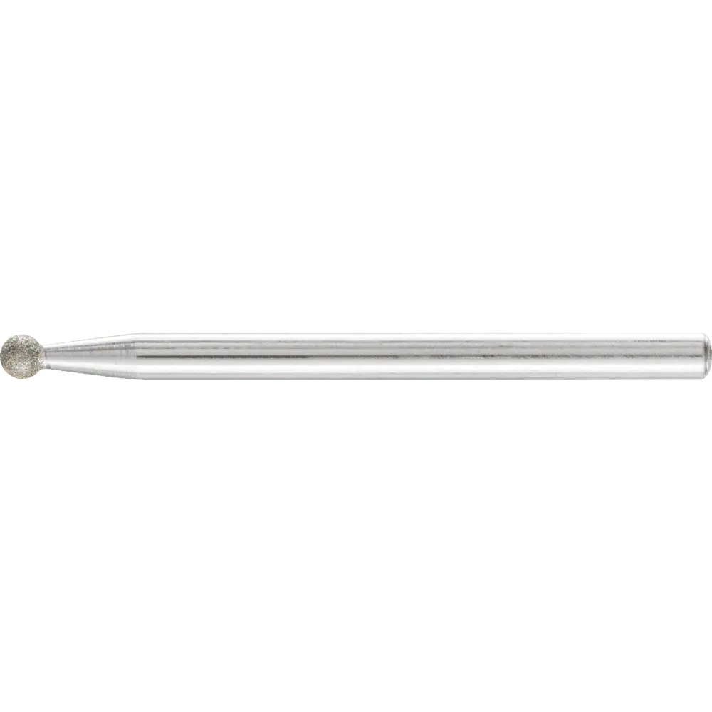 Produktfoto 1 von PFERD TOOLS Diamant-Schleifstift Kugel Ø3,0mm Schaft-Ø3 mm D64 (fein) zum Gravieren und Entgraten, 5 Stk.