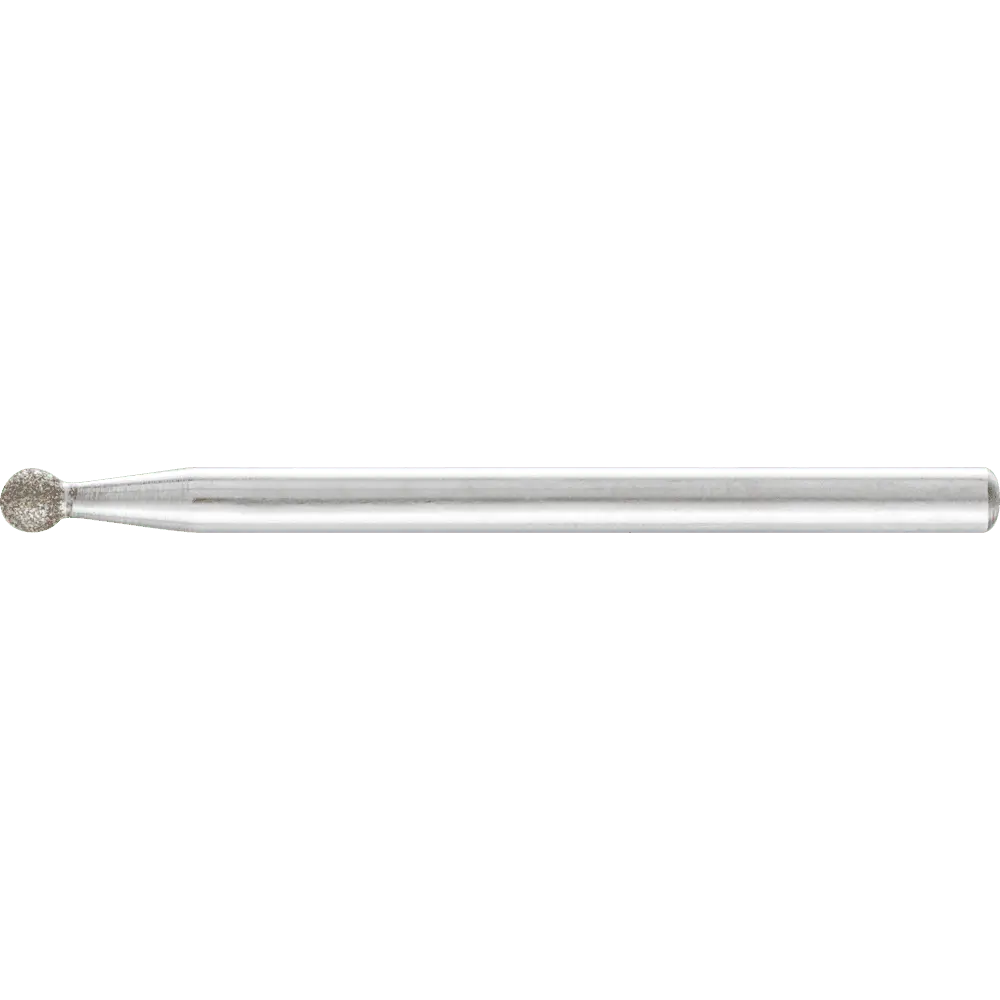Produktfoto 1 von PFERD TOOLS Diamant-Schleifstift Kugel Ø3,0mm Schaft-Ø3 mm D91 (fein) zum Gravieren und Entgraten, 5 Stk.