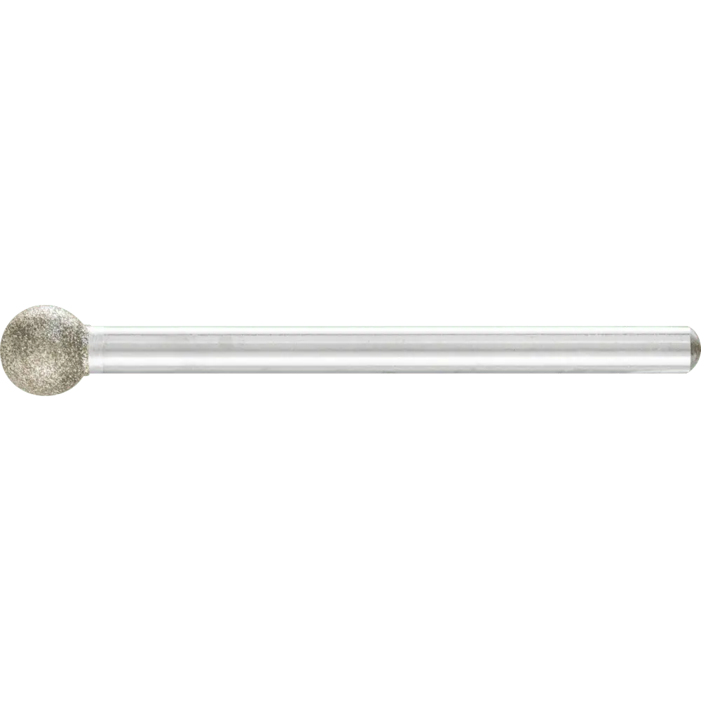 Produktfoto 1 von PFERD TOOLS Diamant-Schleifstift Kugel Ø6,0mm Schaft-Ø3 mm D91 (fein) zum Gravieren und Entgraten