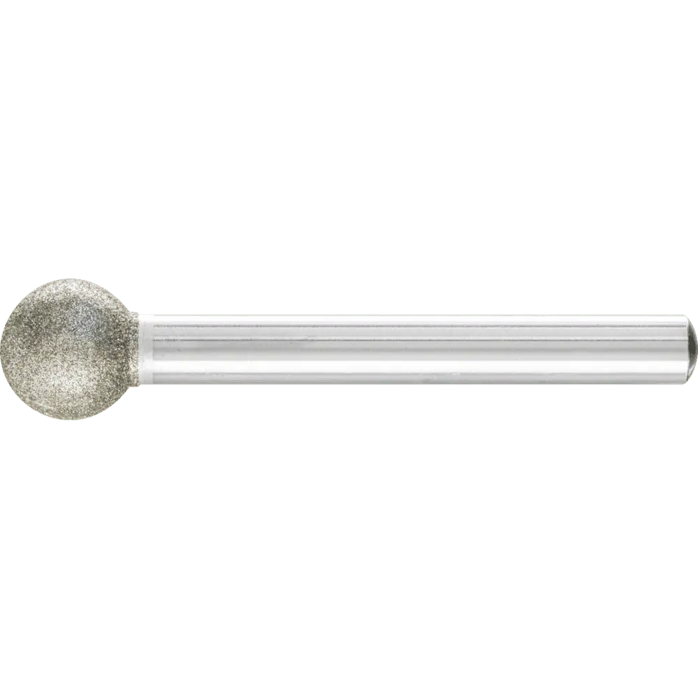 PFERD TOOLS Diamant-Schleifstift Kugel Ø12,0mm Schaft-Ø6 mm D126 (mittel) zum Gravieren und Entgraten