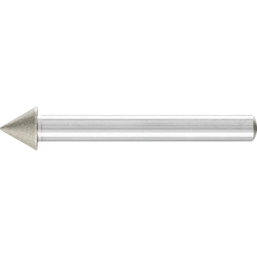Produktfoto 1 von PFERD TOOLS Diamant-Schleifstift Spitzkegel Ø10x60° SchaftØ6 mm D64 (fein) zum Anfasen/Entgraten/Senken
