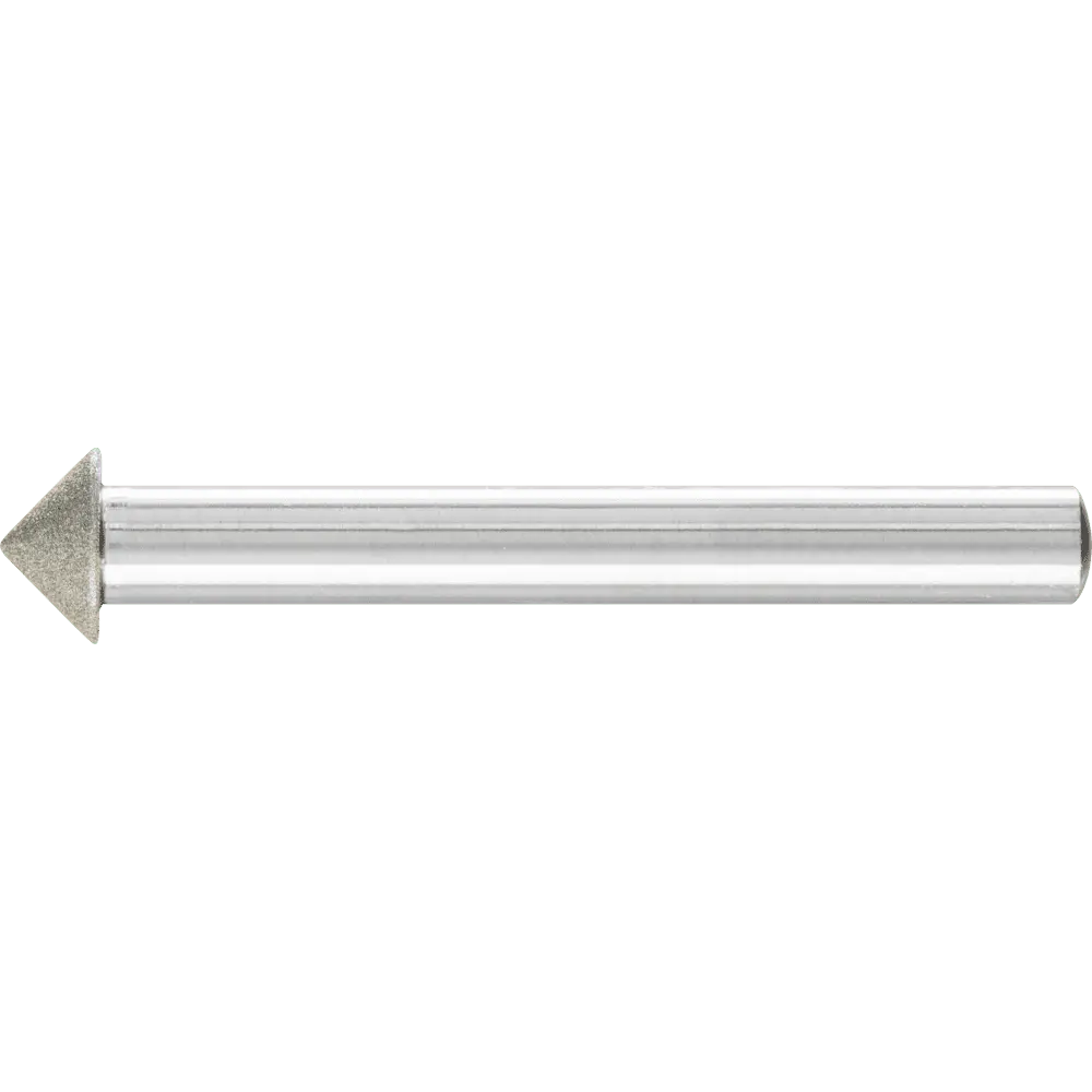 Produktfoto 1 von PFERD TOOLS Diamant-Schleifstift Spitzkegel Ø10x90° SchaftØ6 mm D64 (fein) zum Anfasen/Entgraten/Senken