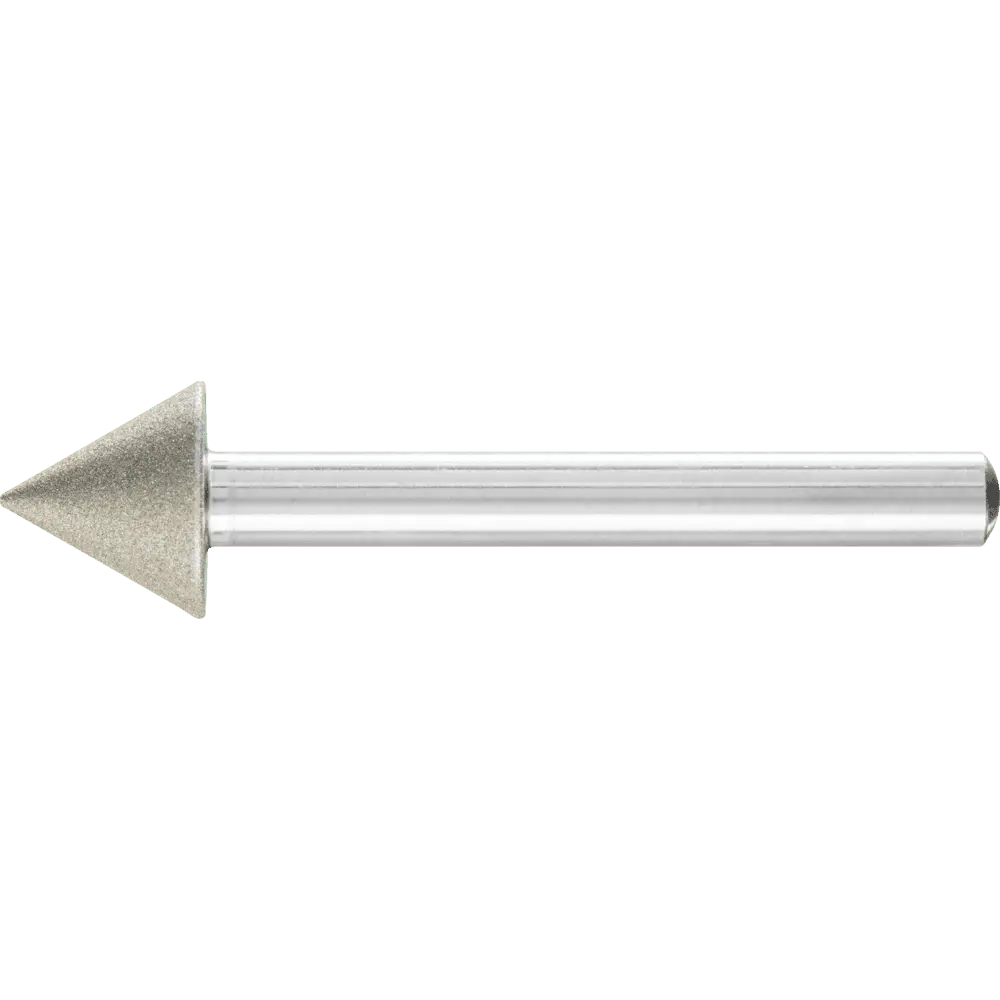Produktfoto 1 von PFERD TOOLS Diamant-Schleifstift Spitzkegel Ø15x60° SchaftØ6 mm D64 (fein) zum Anfasen/Entgraten/Senken