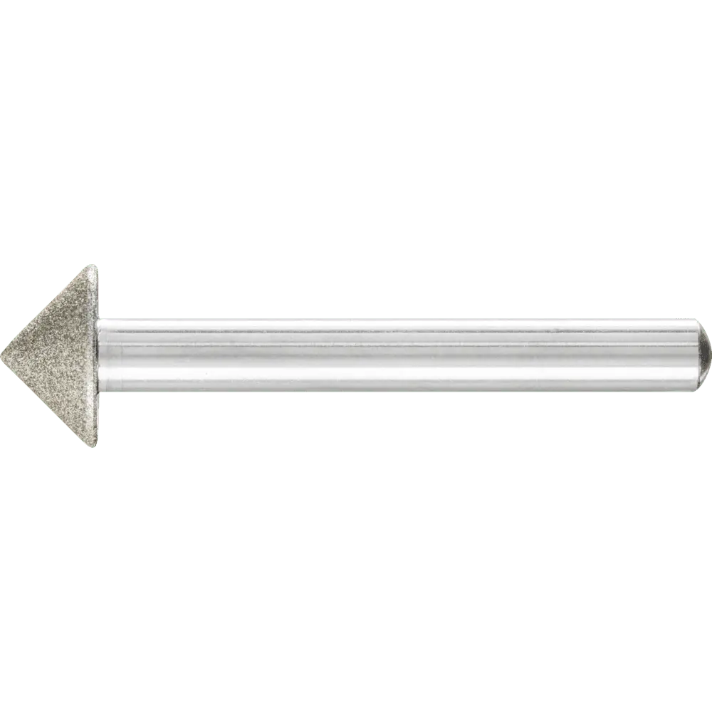 Produktfoto 1 von PFERD TOOLS Diamant-Schleifst. Spitzkegel Ø15x90° SchaftØ6 mm D126 (mit.) zum Anfasen/Entgraten/Senken