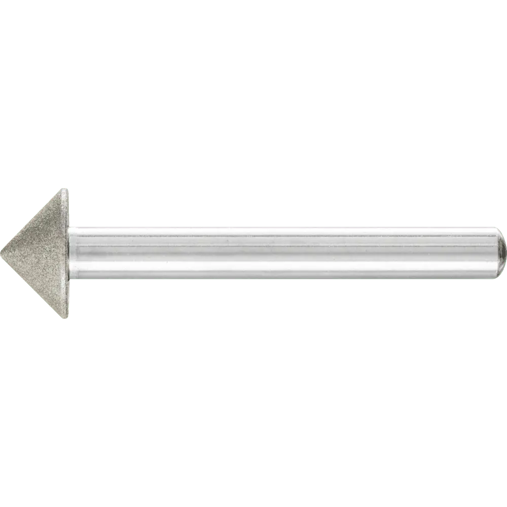 Produktfoto 1 von PFERD TOOLS Diamant-Schleifstift Spitzkegel Ø15x90° SchaftØ6 mm D64 (fein) zum Anfasen/Entgraten/Senken