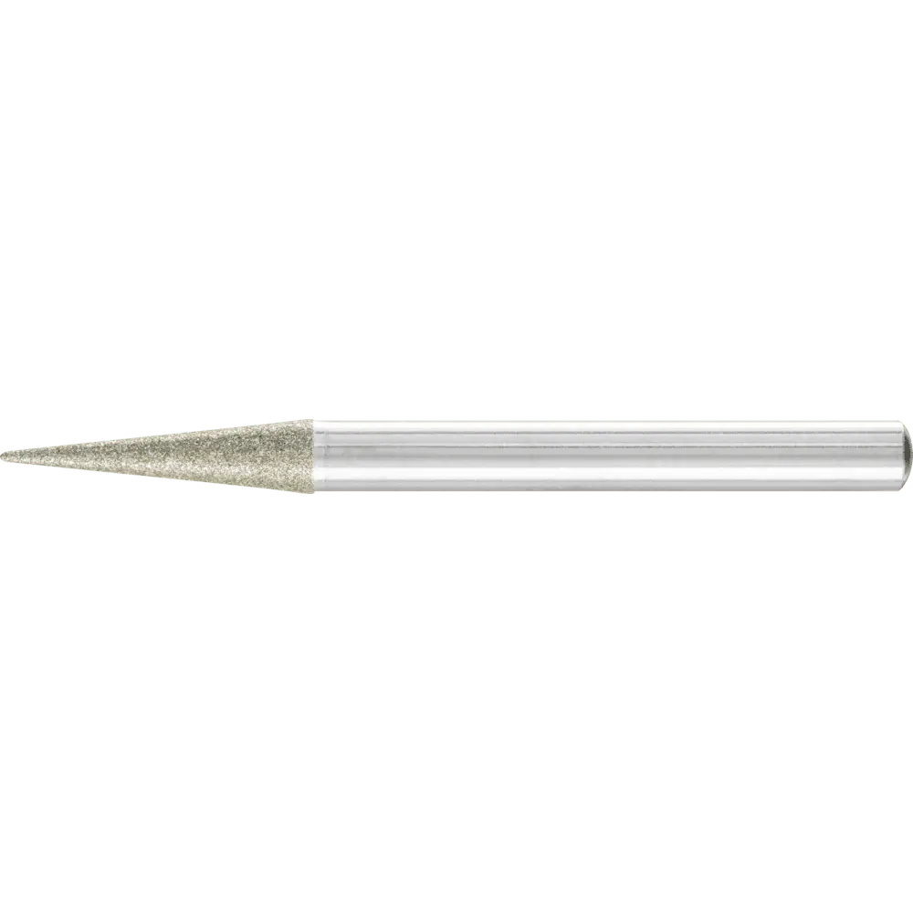 Produktfoto 1 von PFERD TOOLS Diamant-Schleifstift Spitzkegel Ø6x12° SchaftØ6 mm D126 (mit.) zum Anfasen/Entgraten/Senken
