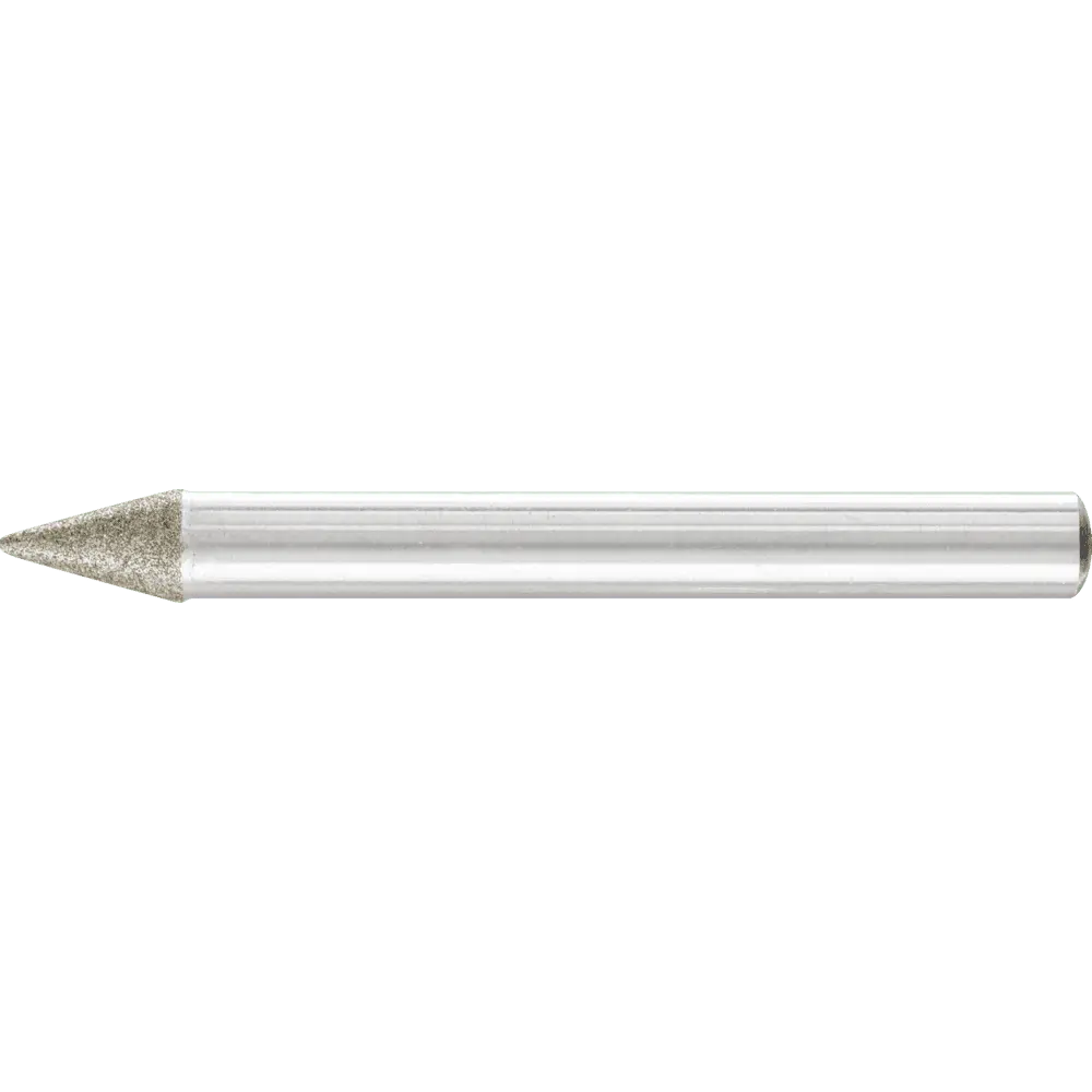 Produktfoto 1 von PFERD TOOLS Diamant-Schleifstift Spitzkegel Ø6x30° SchaftØ6 mm D126 (mit.) zum Anfasen/Entgraten/Senken