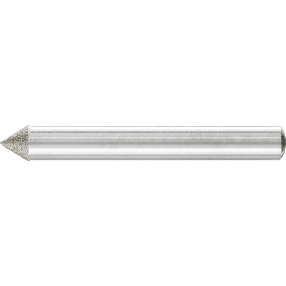 Produktfoto 1 von PFERD TOOLS Diamant-Schleifstift Spitzkegel Ø6x60° SchaftØ6 mm D126 (mit.) zum Anfasen/Entgraten/Senken